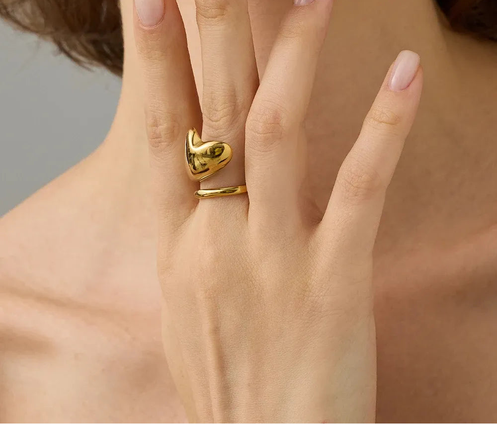 OEL - Sculptural Liquid Gold Ring
