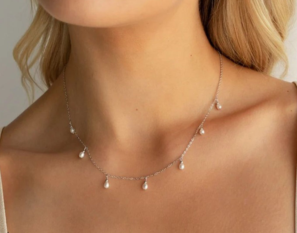 OEL - Cascade Pearl Drop Necklace