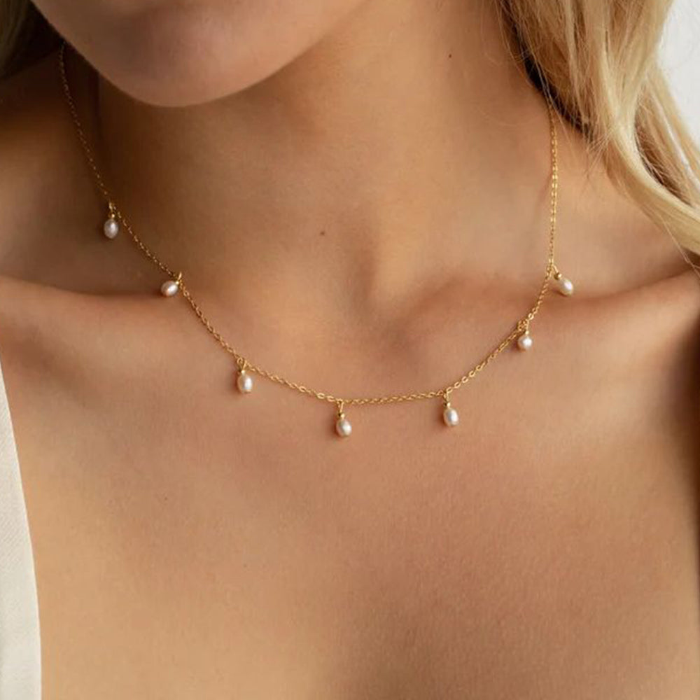 OEL - Cascade Pearl Drop Necklace