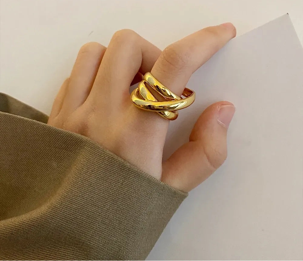 OEL - Triple Crossover Statement Ring