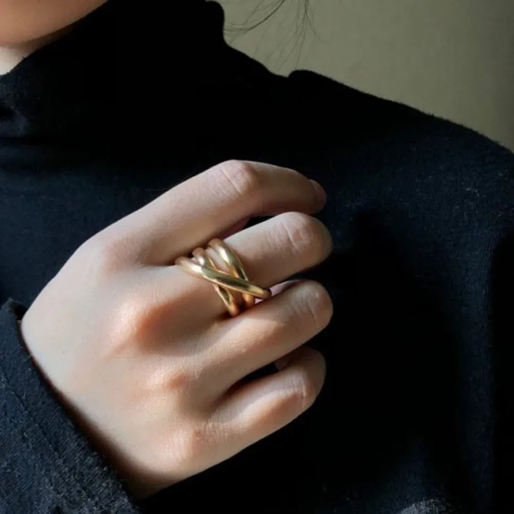 OEL - Triple Crossover Statement Ring