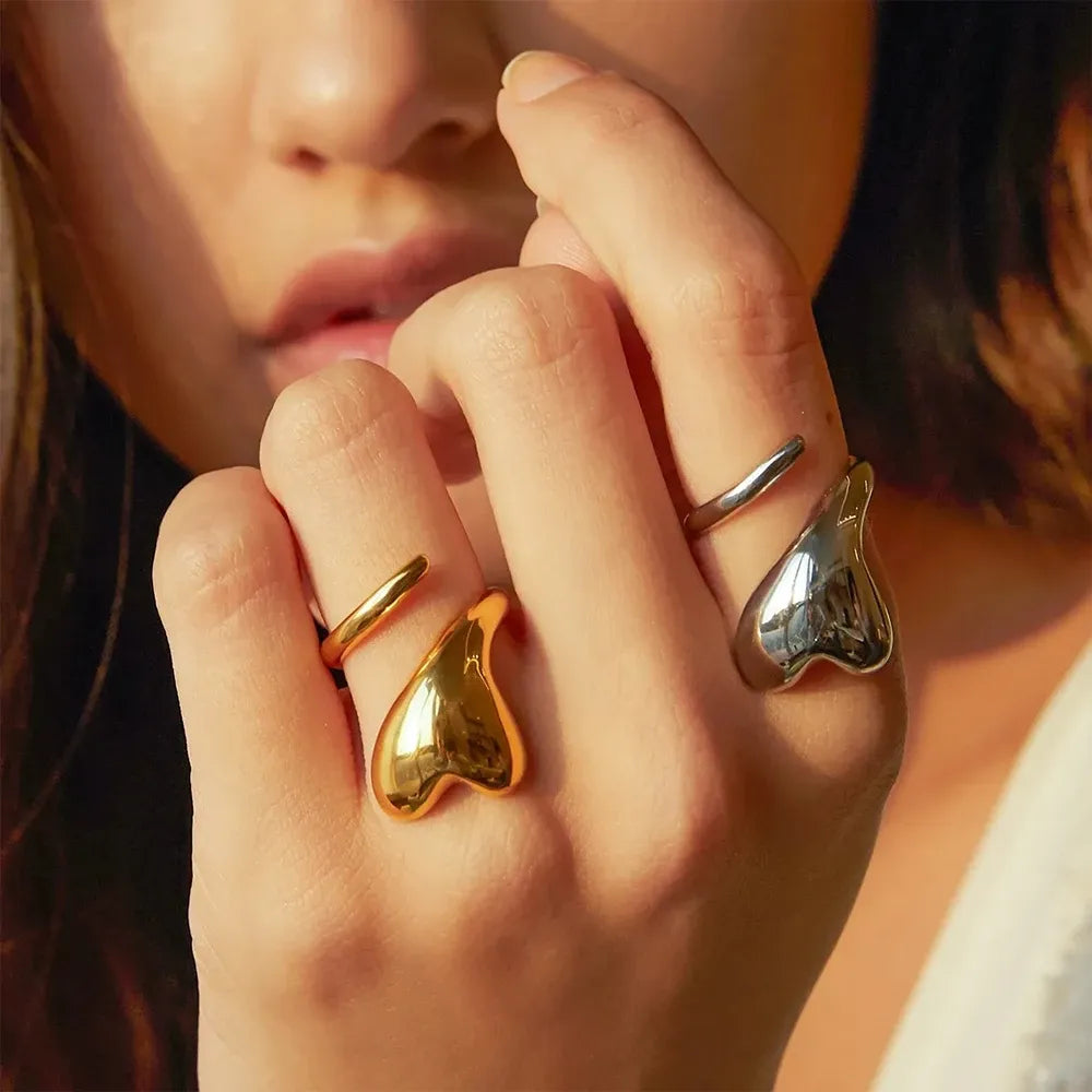 OEL - Sculptural Liquid Gold Ring