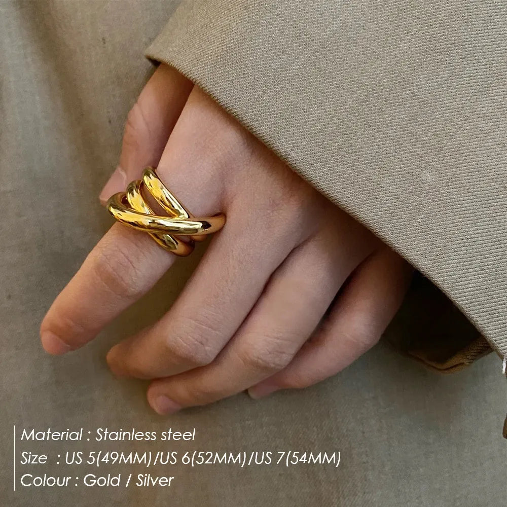 OEL - Triple Crossover Statement Ring
