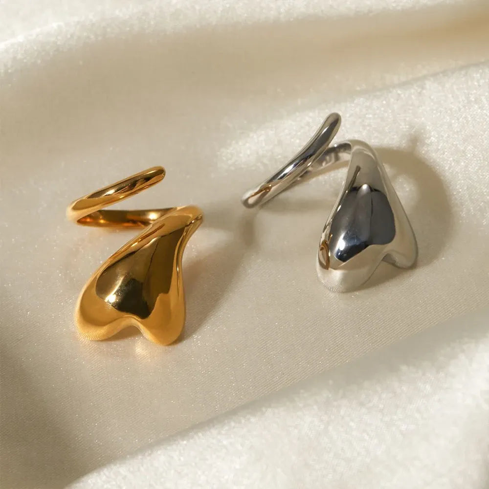OEL - Sculptural Liquid Gold Ring