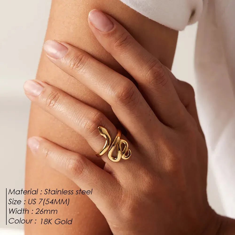 OEL - Snake Open Wrap Ring