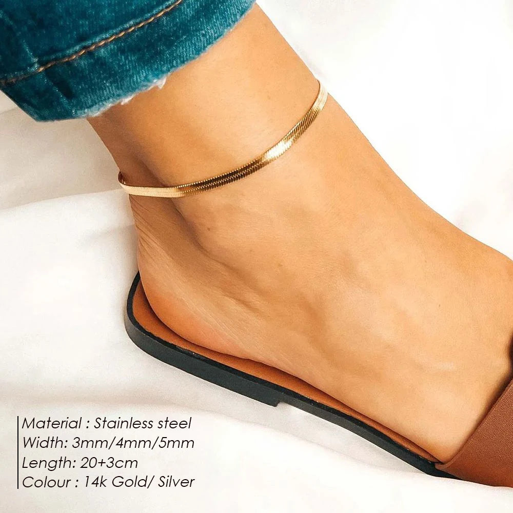 OEL – Herringbone Chain Anklet