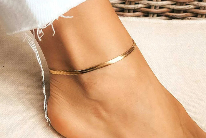 OEL – Herringbone Chain Anklet